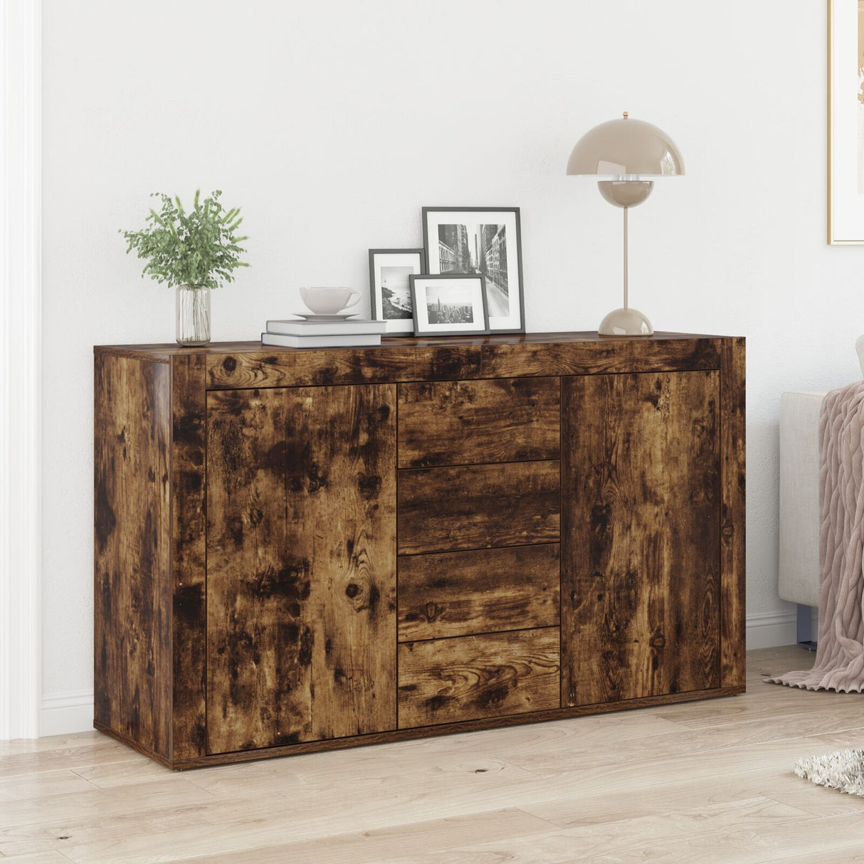 Sideboard Wood 120 X 36 X 69 Cm Storage