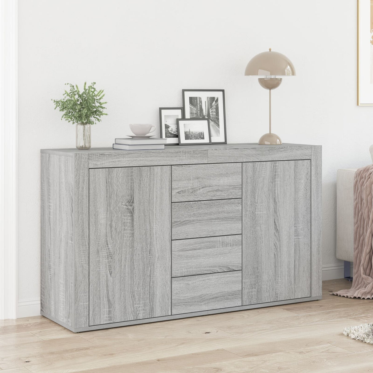Sideboard Wood 120 X 36 X 69 Cm Storage