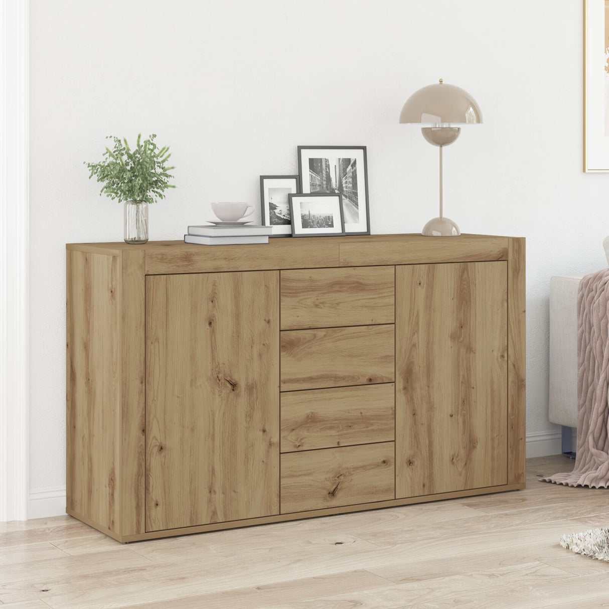 Sideboard Wood 120 X 36 X 69 Cm Storage