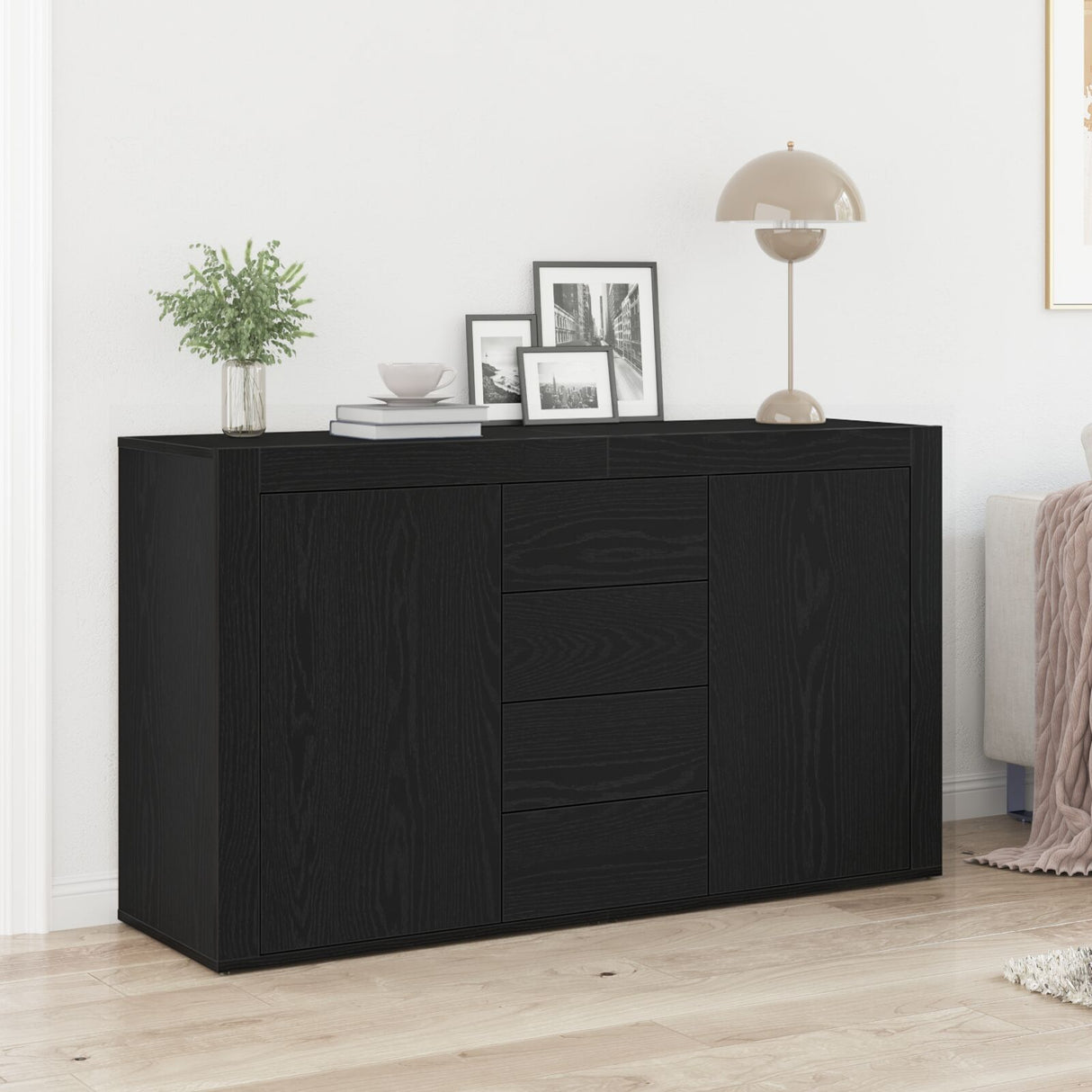 Sideboard Wood 120 X 36 X 69 Cm Storage