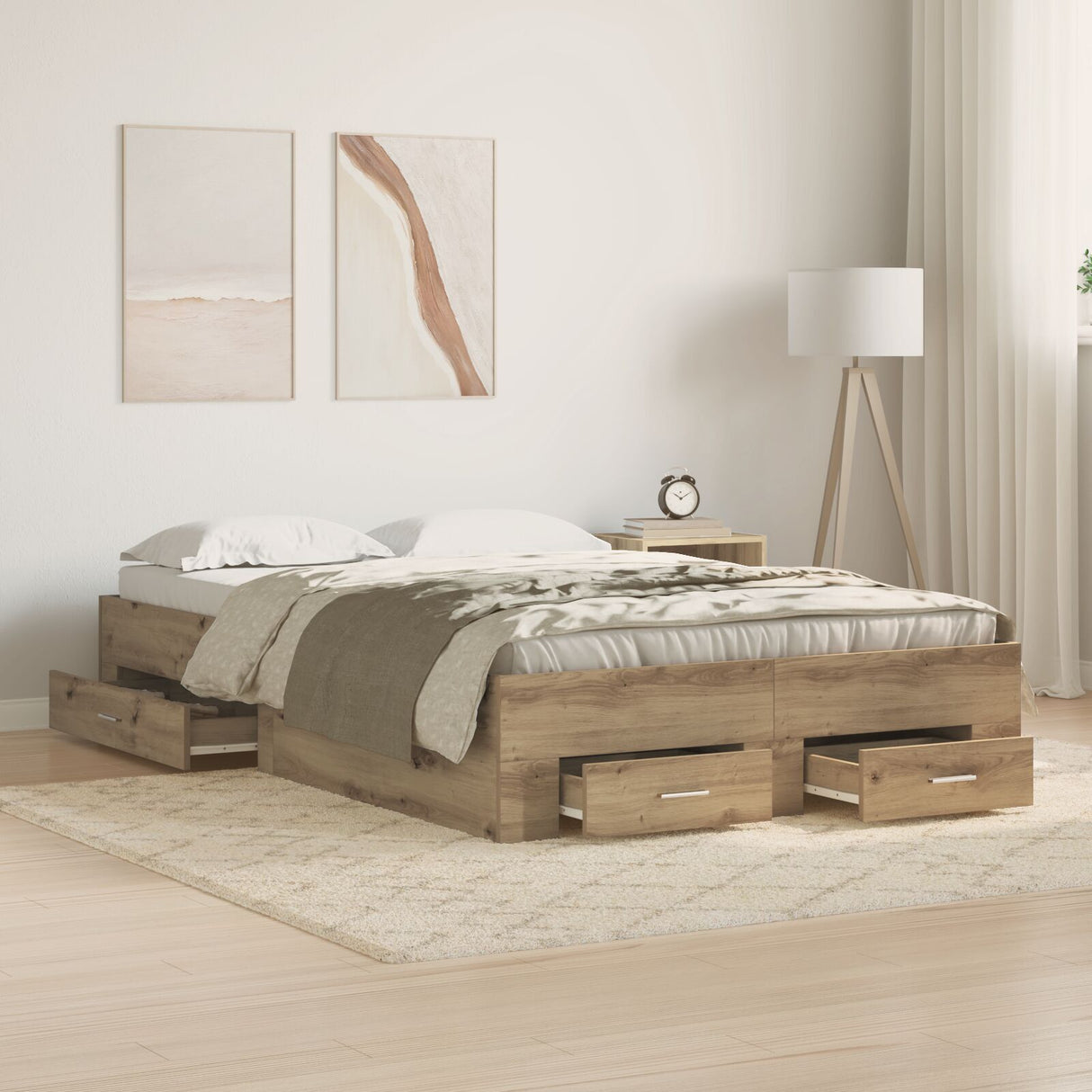 Bed Frame With Drawers Without Mattress