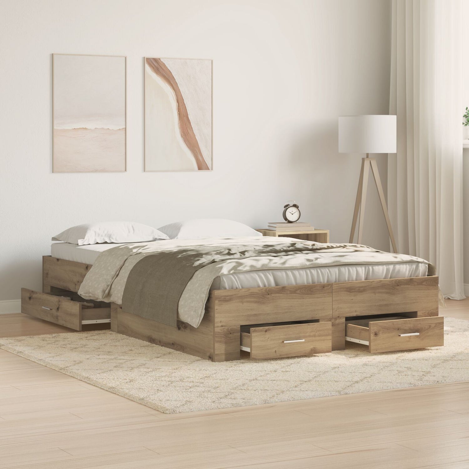 Bed Frame With Drawers Without Mattress