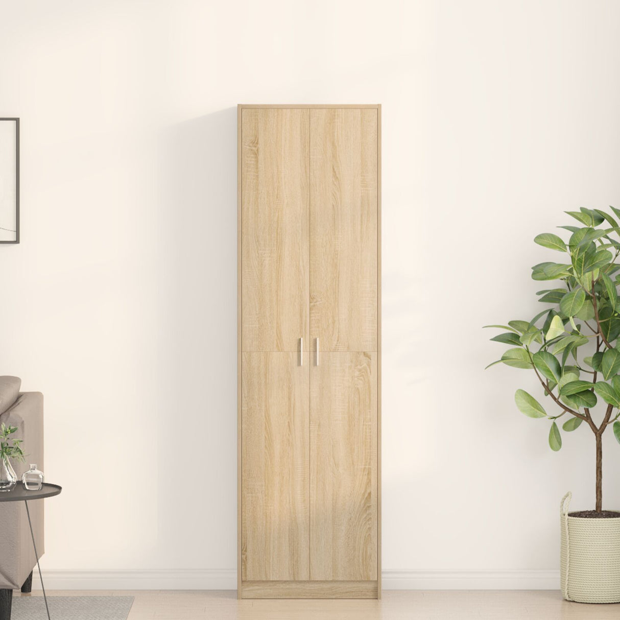 Wardrobe Sonoma Oak 55X25X189 Cm Engineered Wood