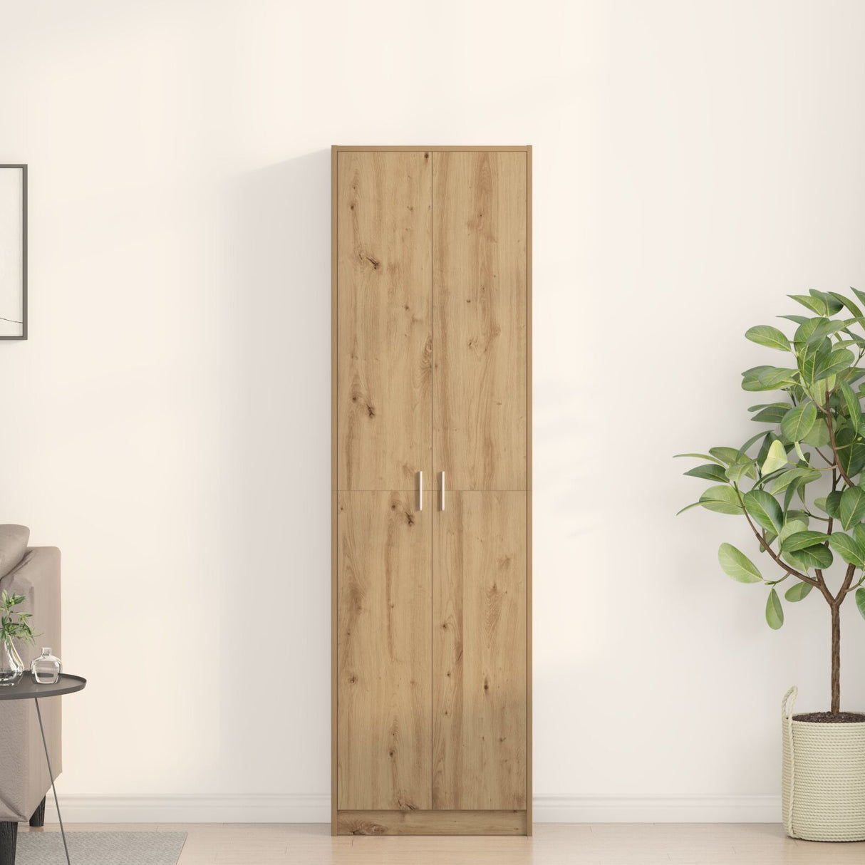 Wardrobe Artisan Oak 55X25X189 Cm Engineered Wood