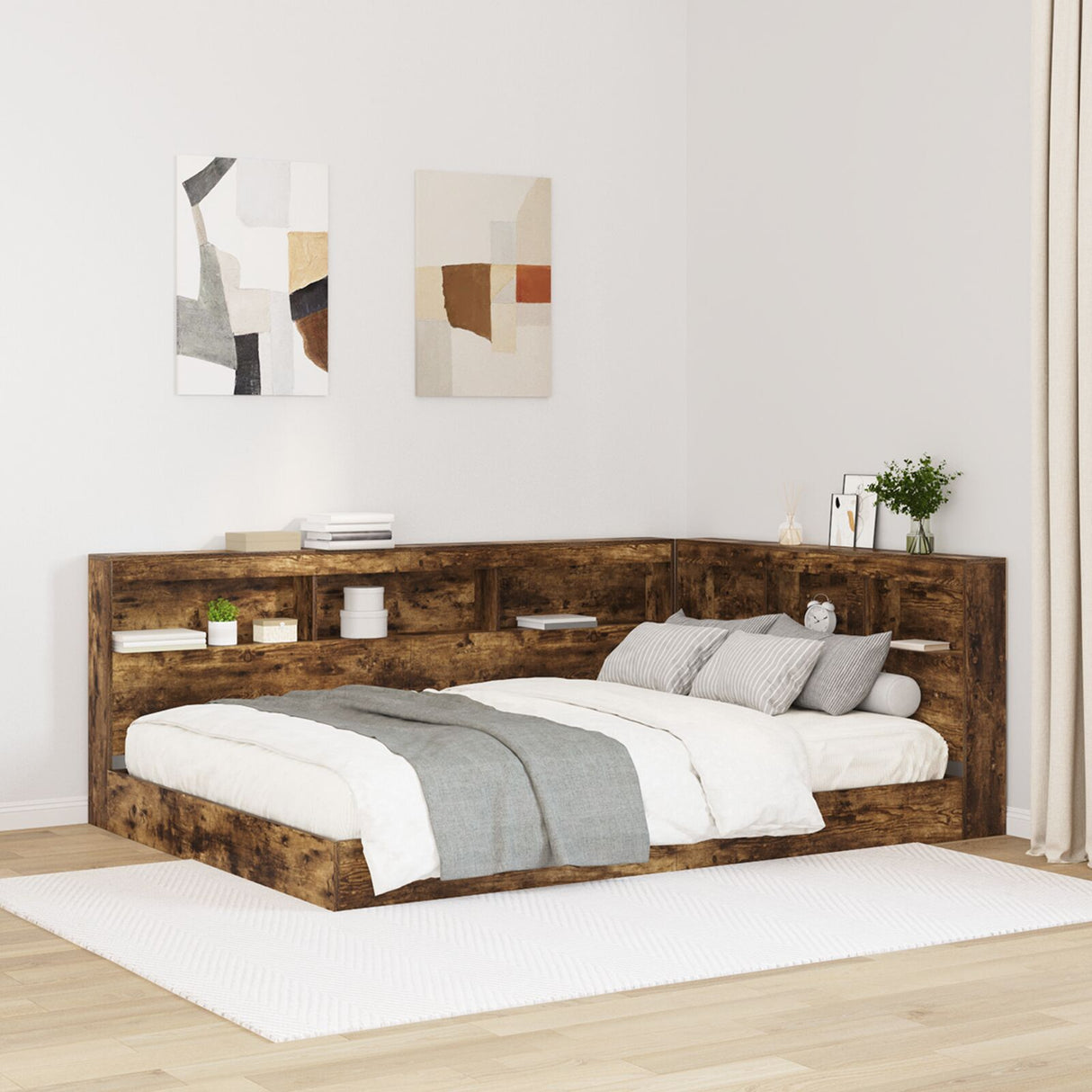 Bookcase Bed Engineered Wood