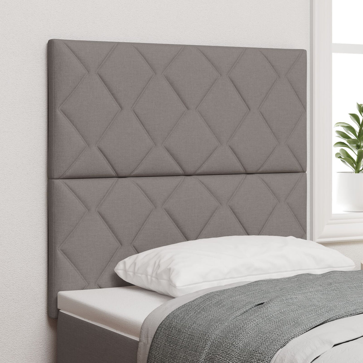 Headboard Diamond Blocks Design Fabric, Headboard Diamond Blocks Design 160 Cm Fabric
