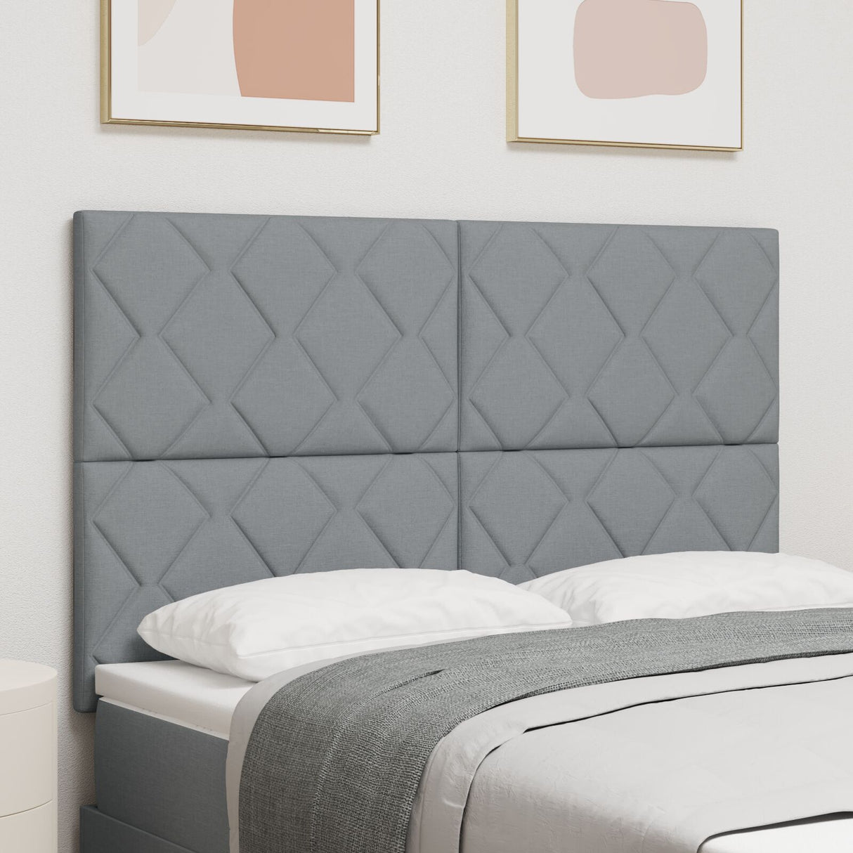 Headboard Diamond Blocks Design Fabric, Headboard Diamond Blocks Design 160 Cm Fabric