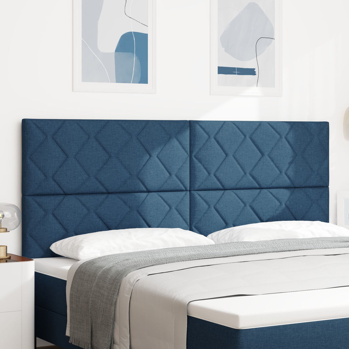 Headboard Diamond Blocks Design Fabric, Headboard Diamond Blocks Design 160 Cm Fabric