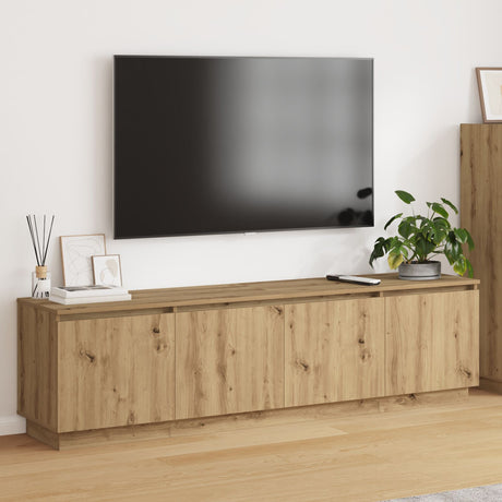 Tv Cabinet With Led 180X38X49 Cm Engineered Wood