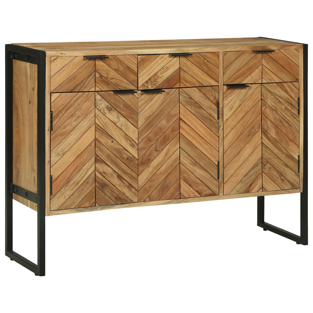 Sideboard 70X35X75 Cm Solid Wood Acacia