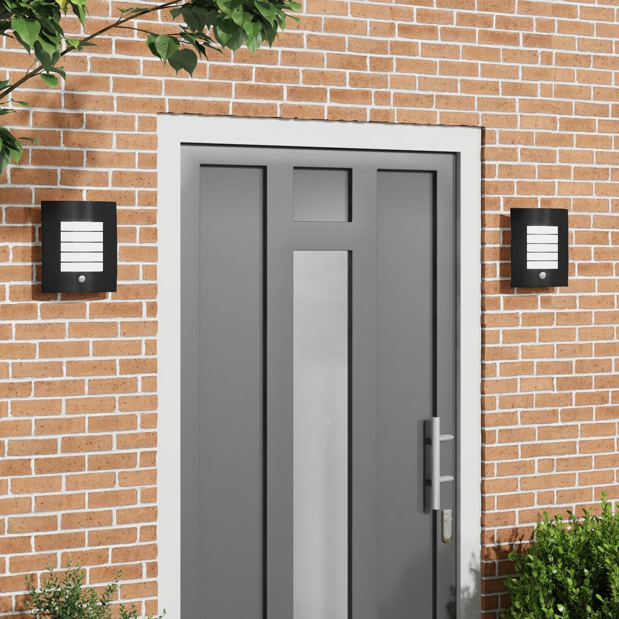 Outdoor Wall Light 2 Pcs Silver Ip44