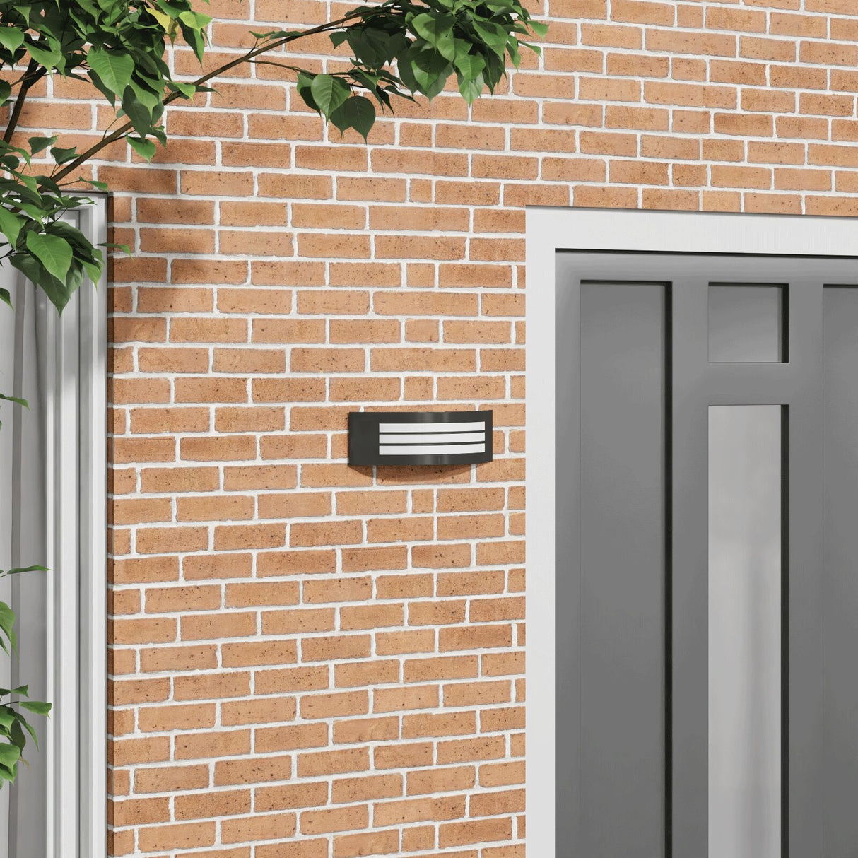 Outdoor Wall Light Silver Ip44