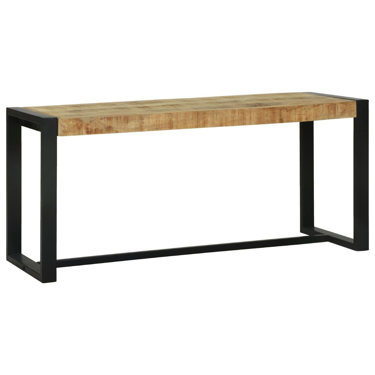 Bench 100X35X45 Cm Solid Rough Wood Mango