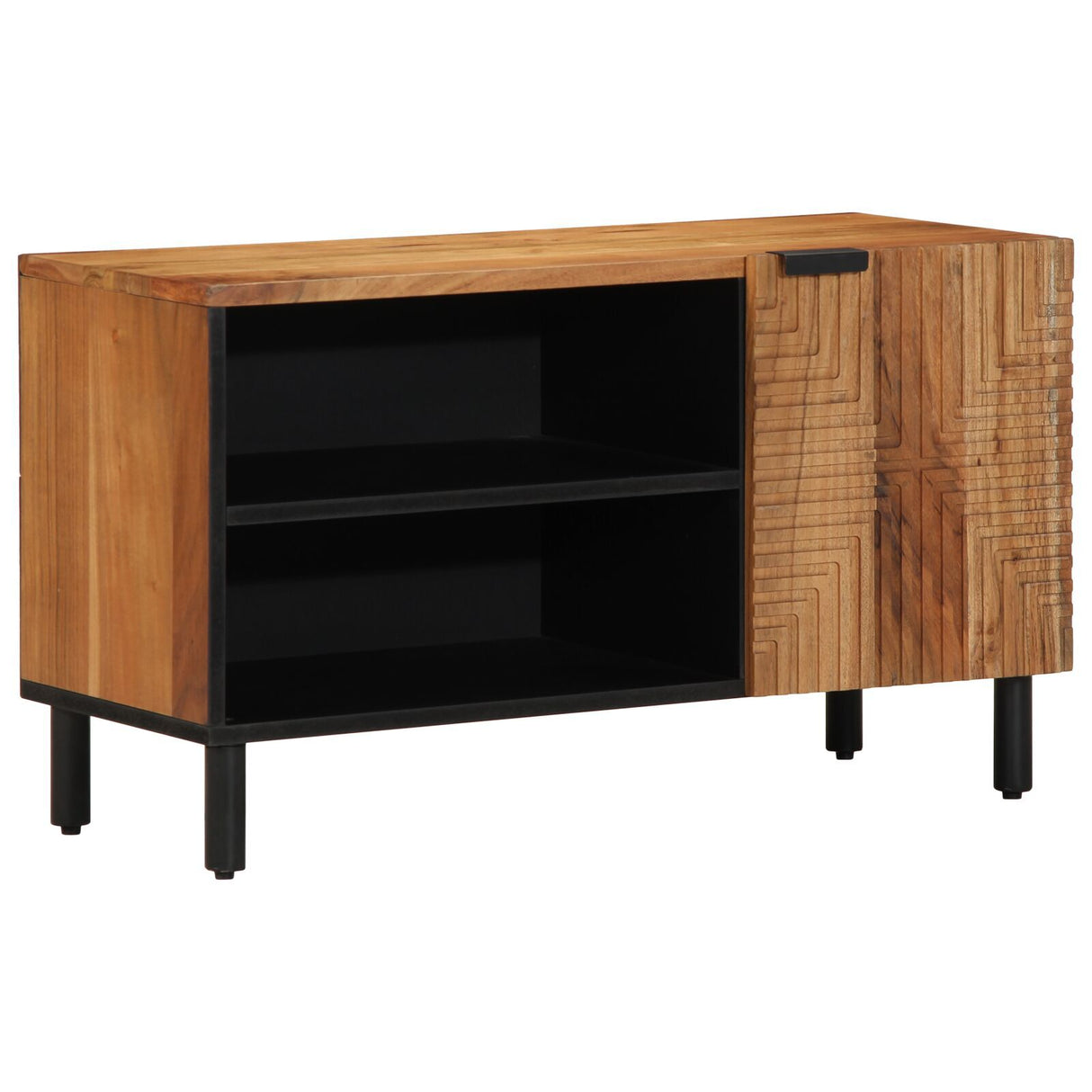 Tv Cabinet 80X31.5X46 Cm Solid Wood Mango