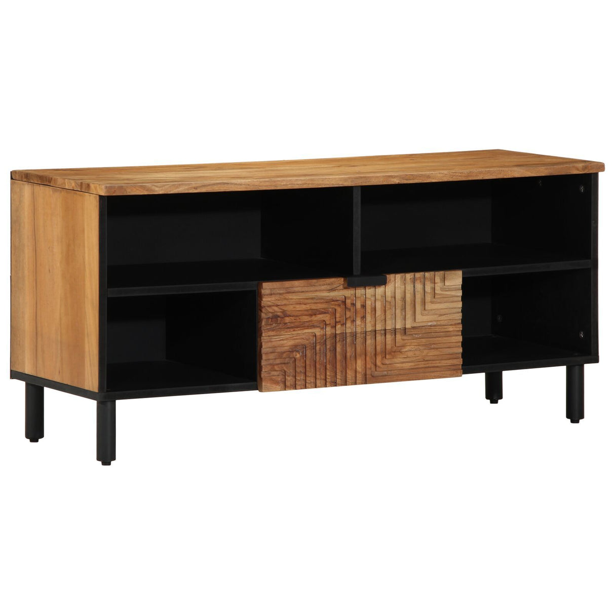 Tv Cabinet 100X33X46 Cm Solid Wood Mango