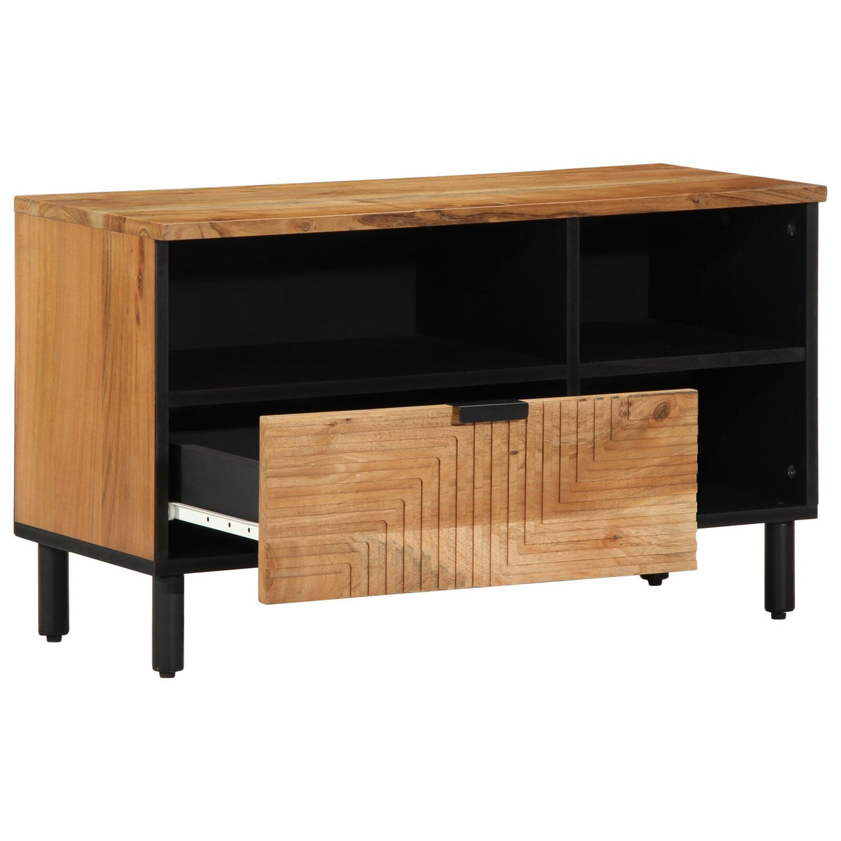 Tv Cabinet 80X33X46 Cm Solid Wood Mango