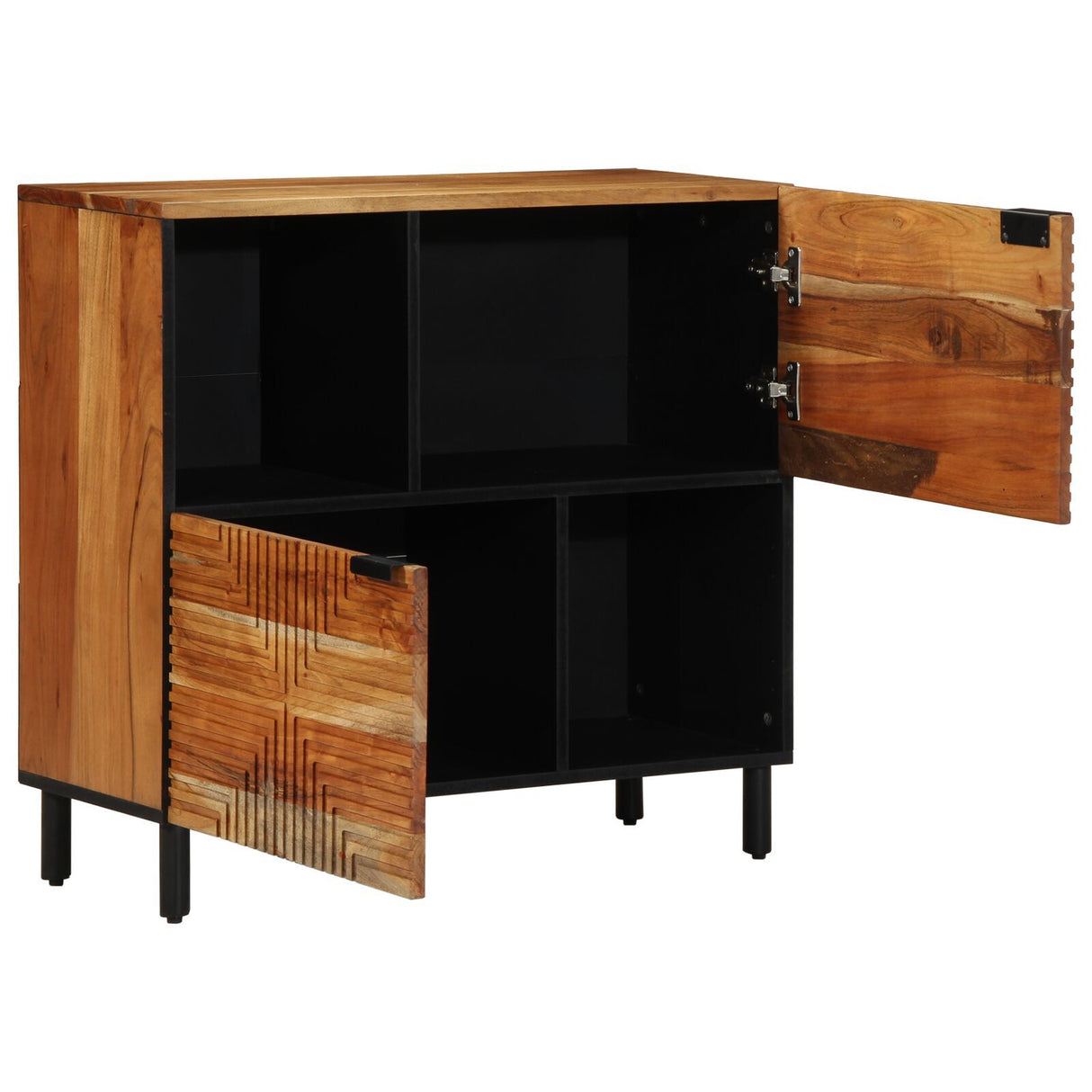 Sideboard 80X33X75 Cm Solid Wood Mango