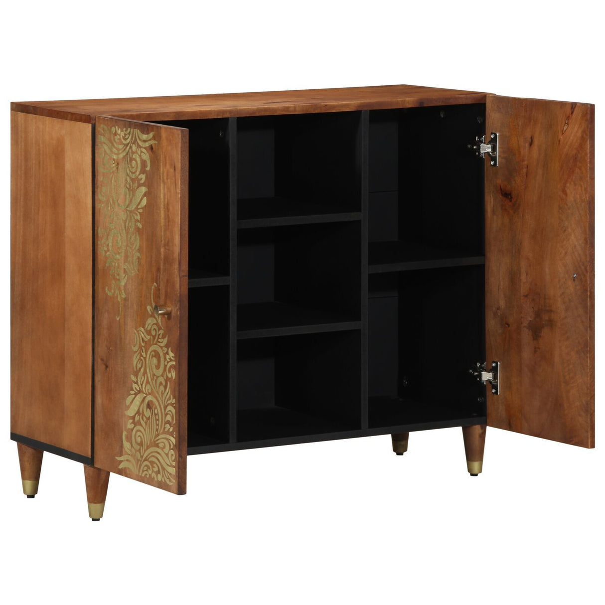 Sideboard 90X33X75 Cm Solid Wood Mango