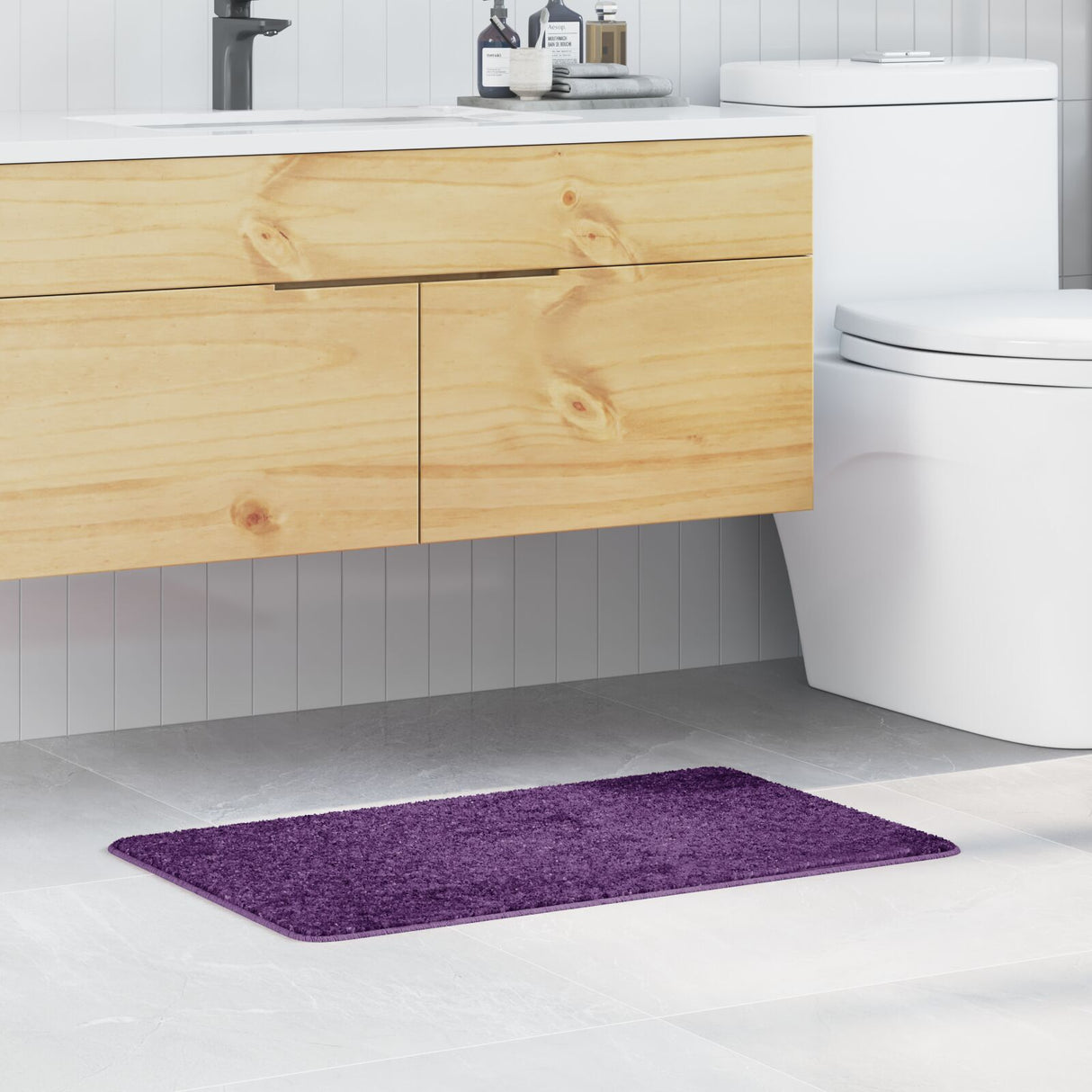 Bath Mat Rectangular Polypropylen Non-Slip