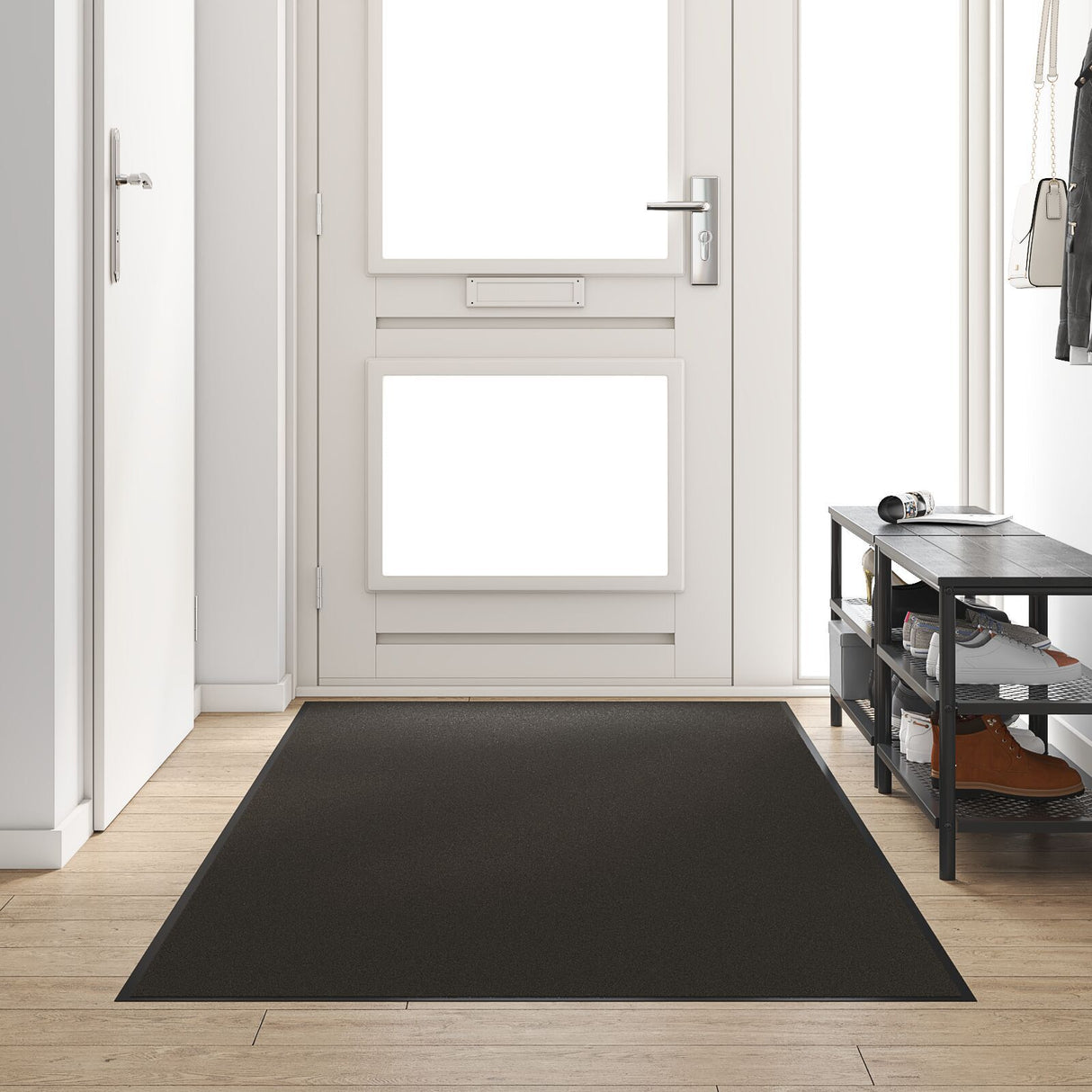 Washable Black Doormat 120X250 Cm