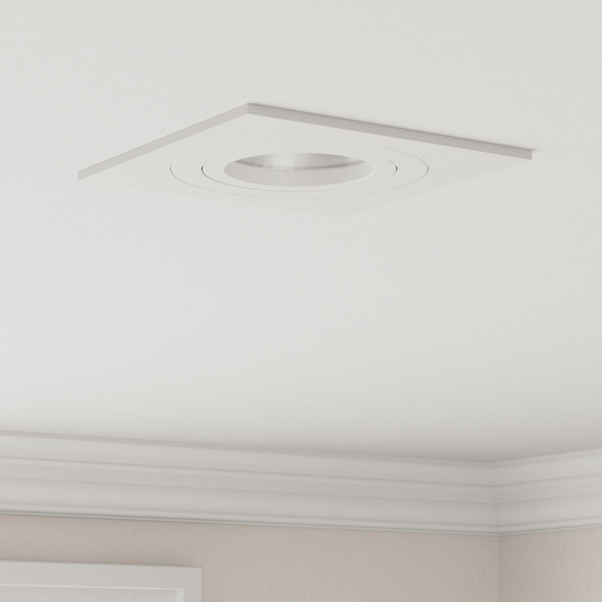 Recessed Spotlights 12 Pcs Square Gu10 White 91X91 Mm