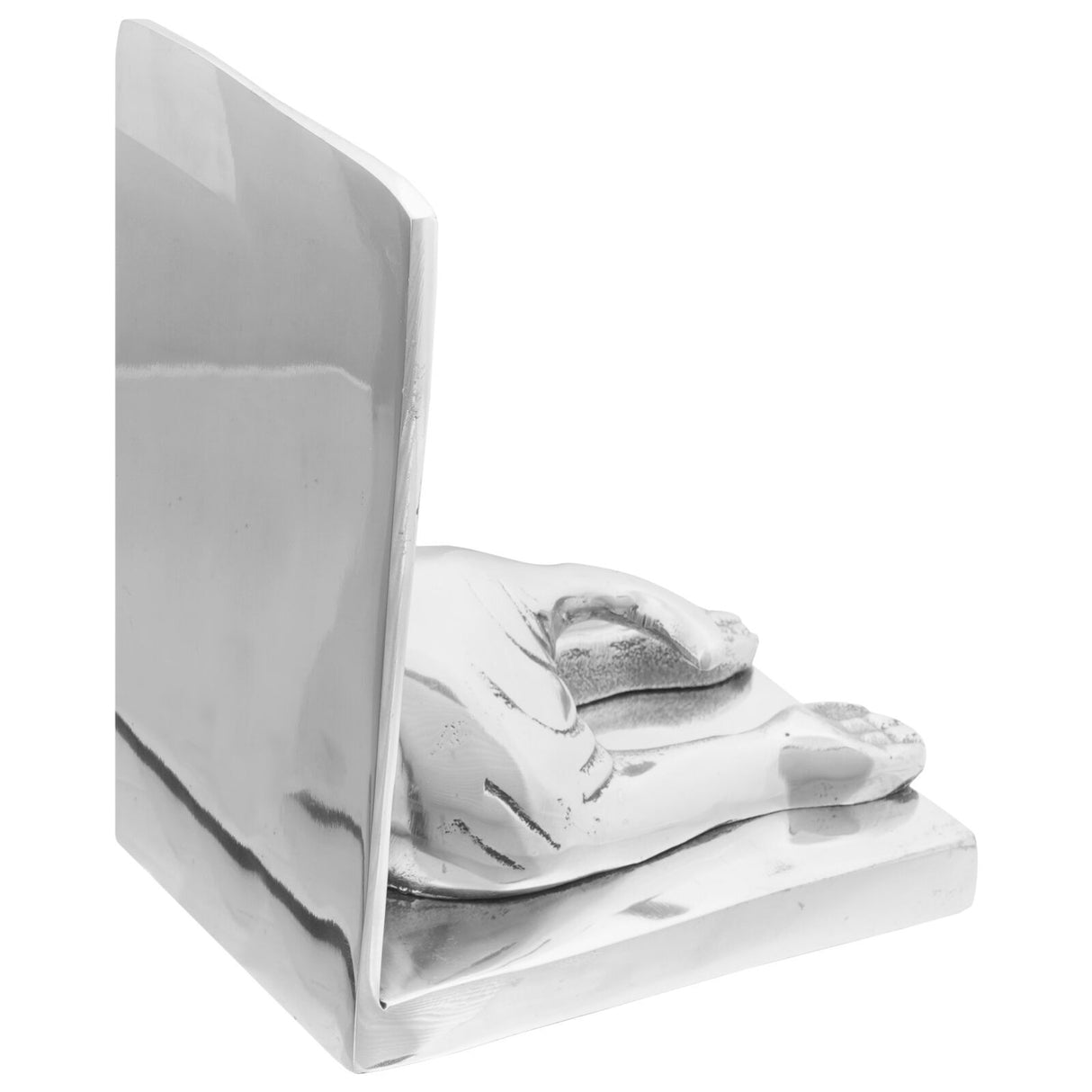 Bookends 2 Pcs Silver 12X9X19 Cm Aluminium