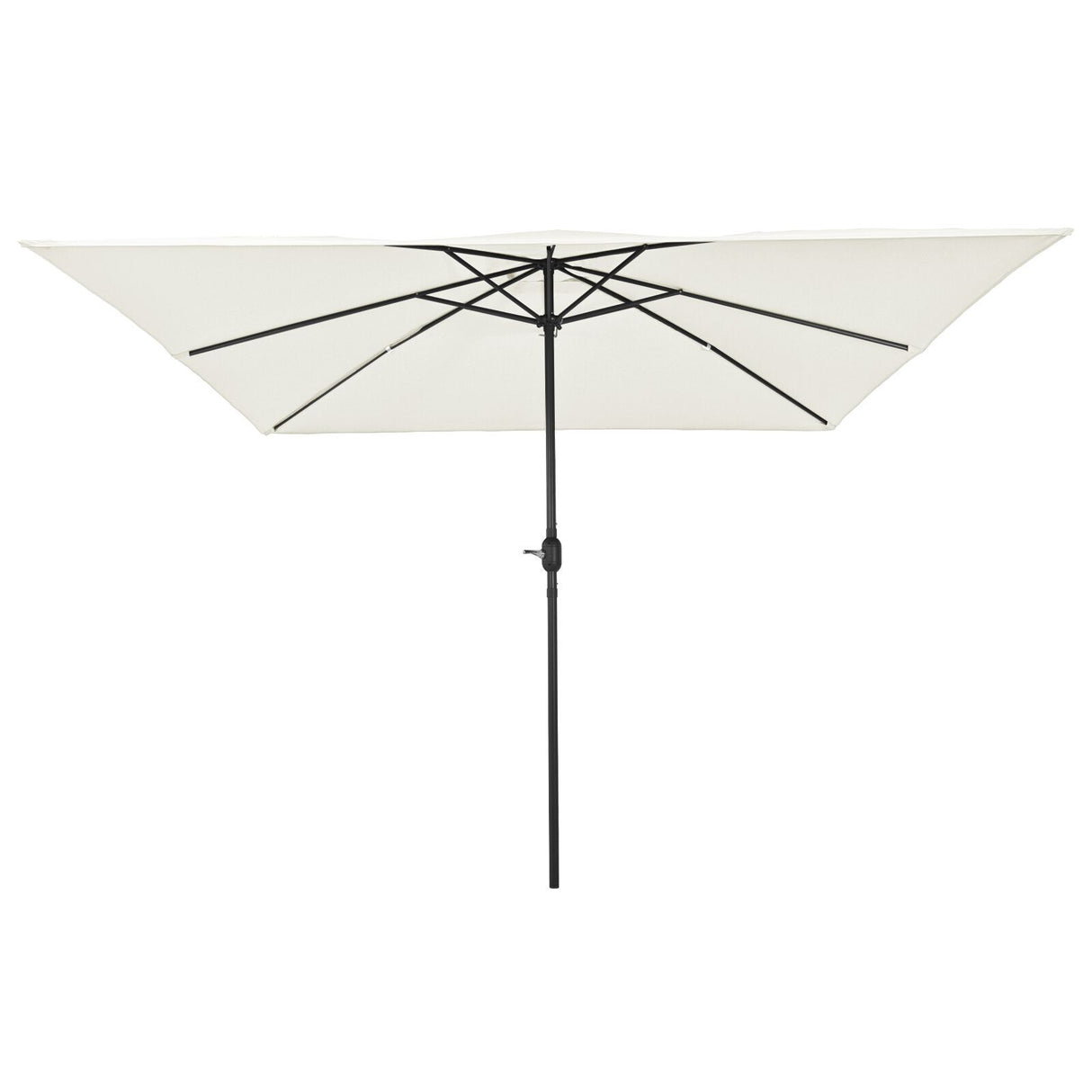 Square Garden Parasol 295X245 Cm White