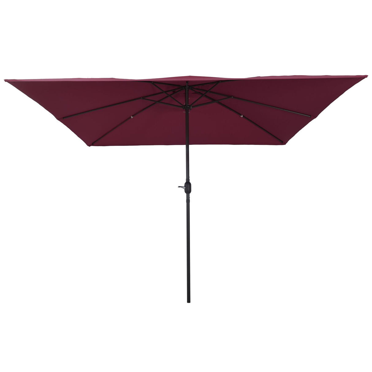 Square Garden Parasol 295X245 Cm White