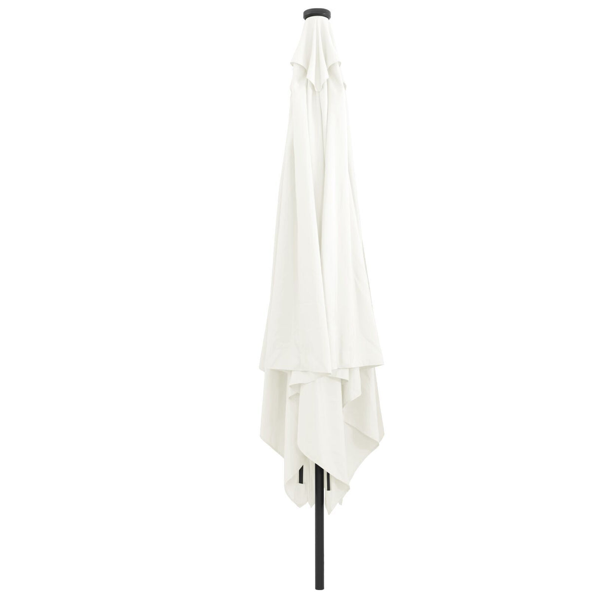 Square Garden Parasol With Led Lights 295X245 Cm White