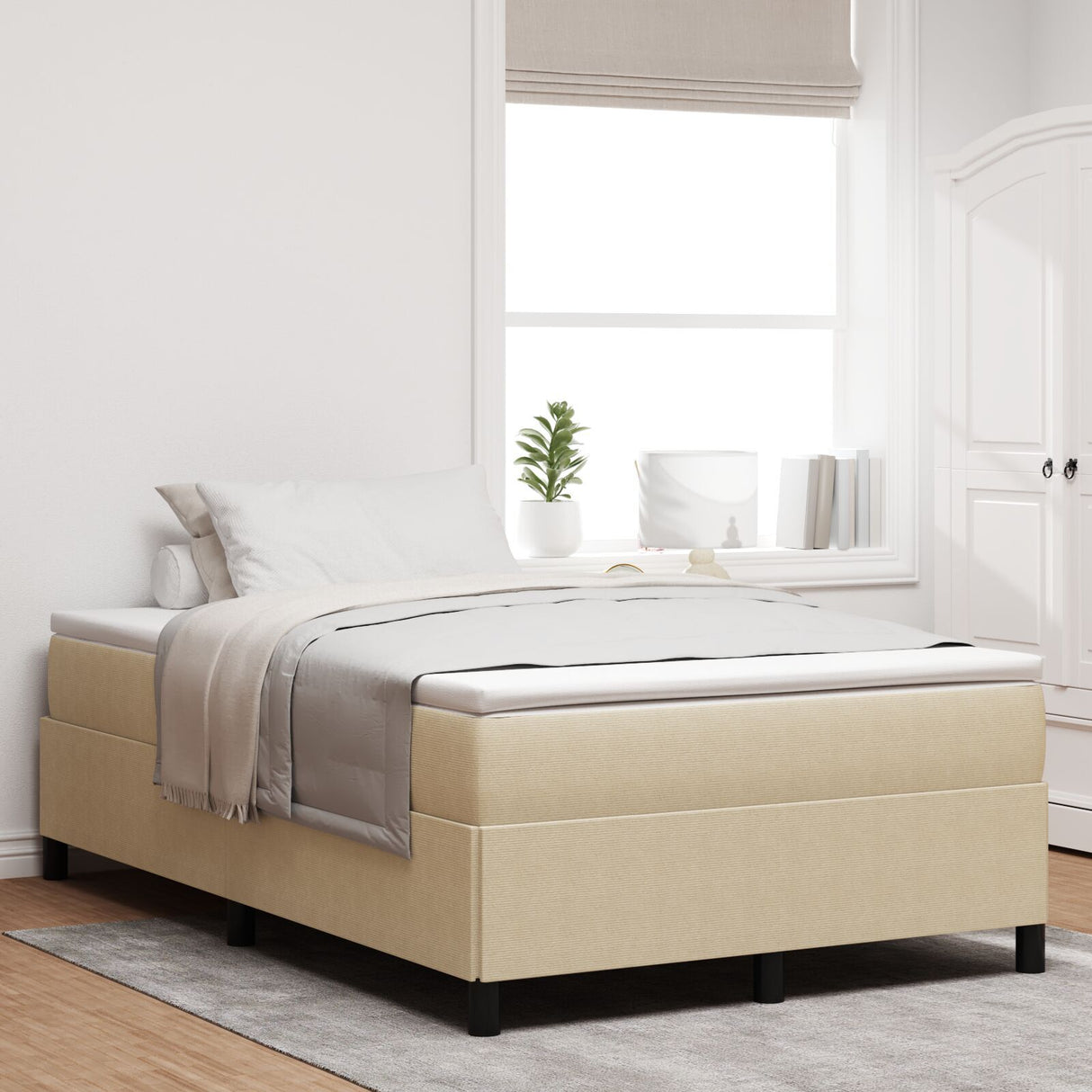 Bed Frame Corduroy Fabric