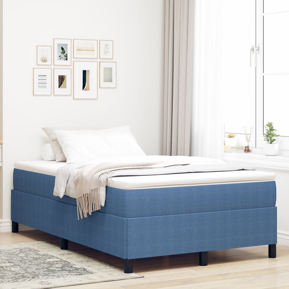 Bed Frame Corduroy Fabric