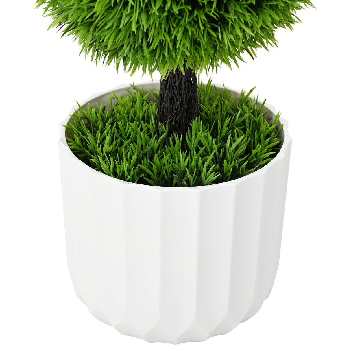 Artificial Plant Topiary Pine With Pot 24X90 Cm Green