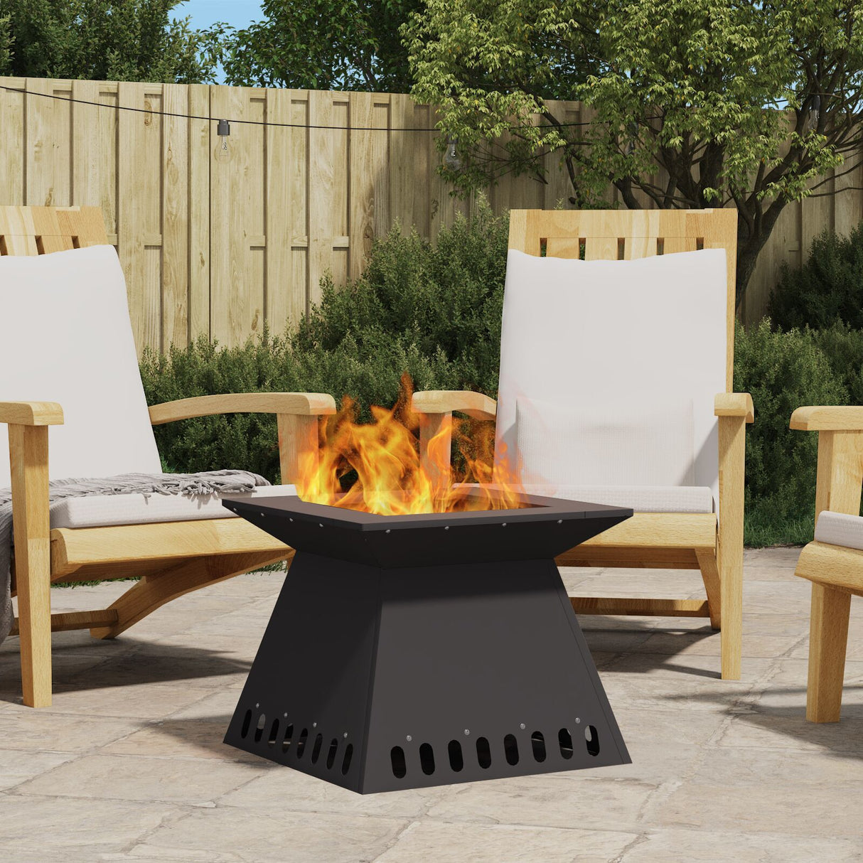 Fire Pit Black Steel