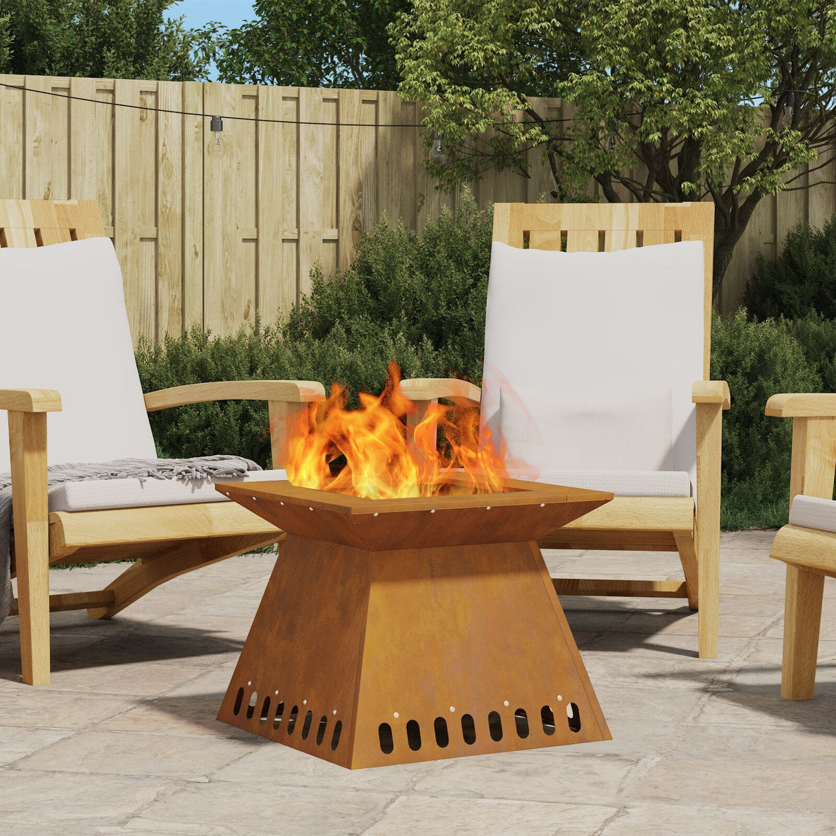Fire Pit Black Steel