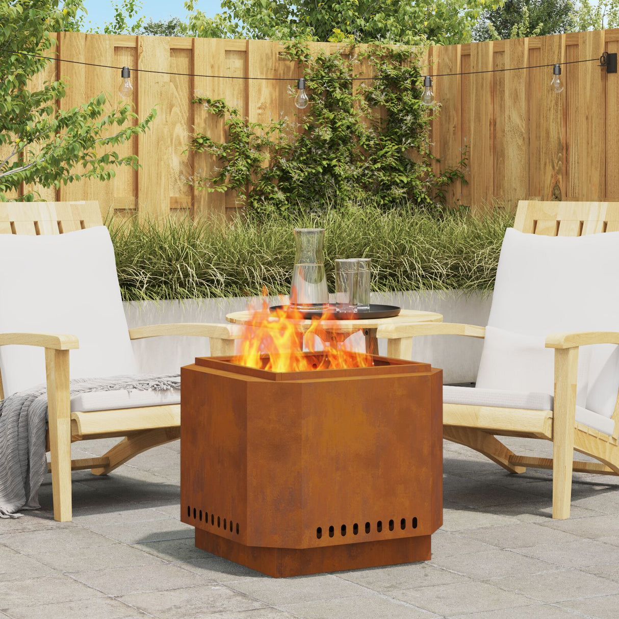 Smokeless Fire Pit Black Steel