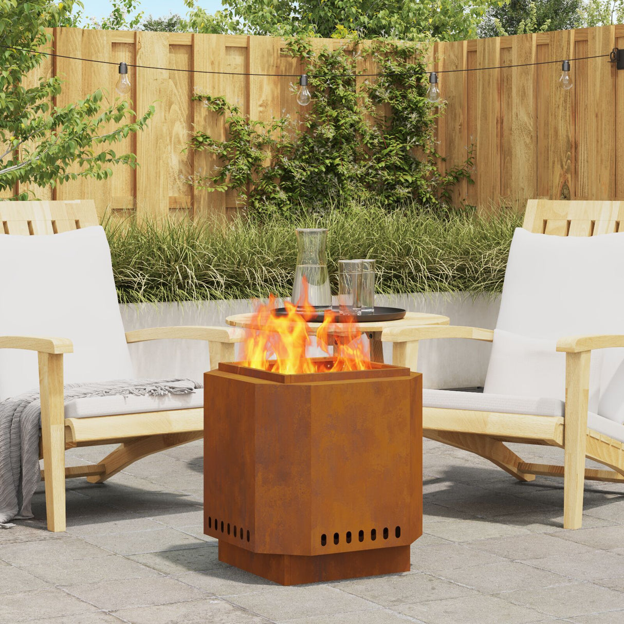 Smokeless Fire Pit Black Steel