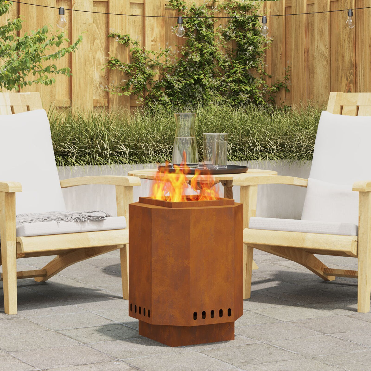 Smokeless Fire Pit Black Steel