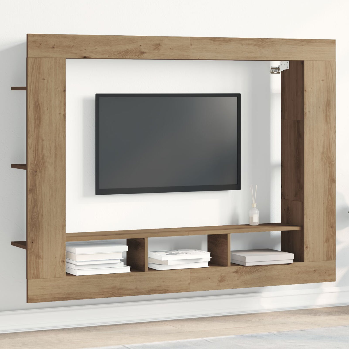 Tv Cabinet Wall-Mounted Artisan Oak 152X22X113 Cm
