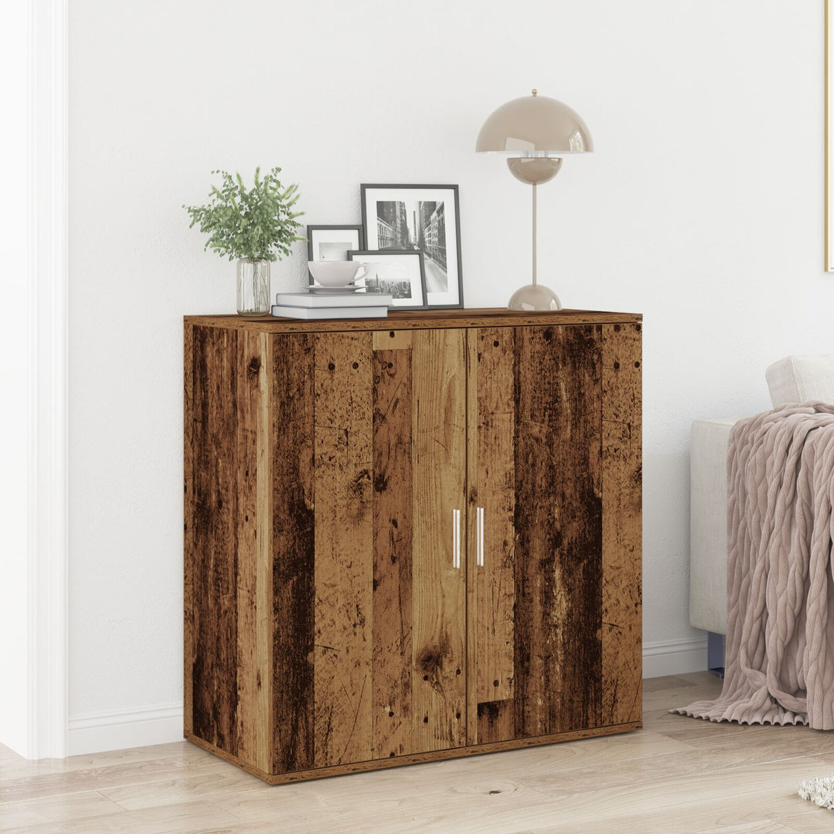 Sideboard Old Wood 79X38X80 Cm Engineered Wood