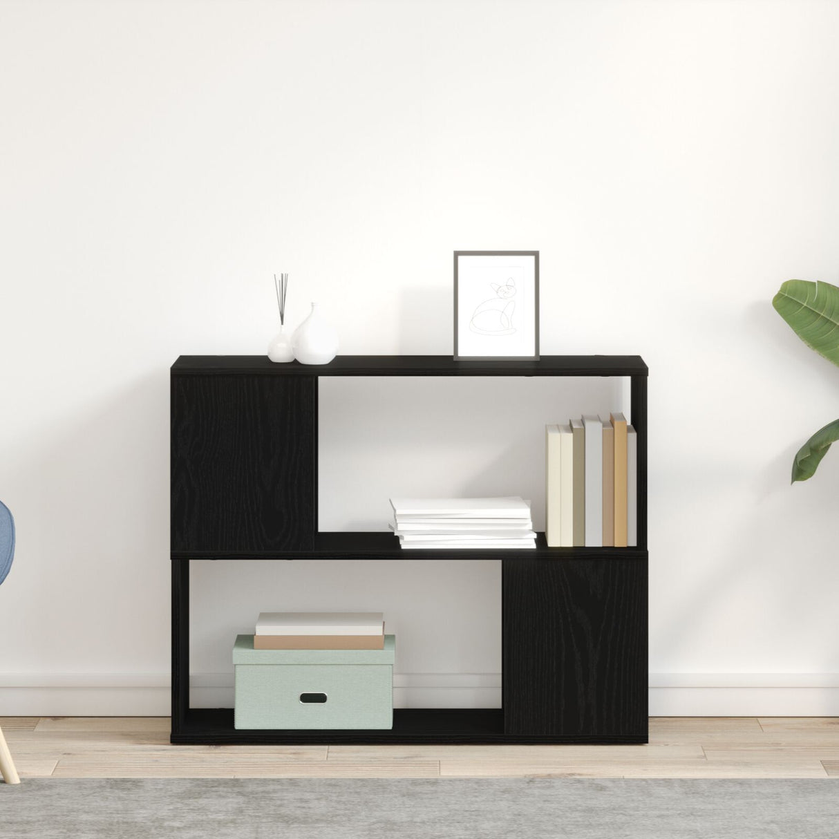 White Tv Stand 80X24X63 Cm Made Of Engineered Wood