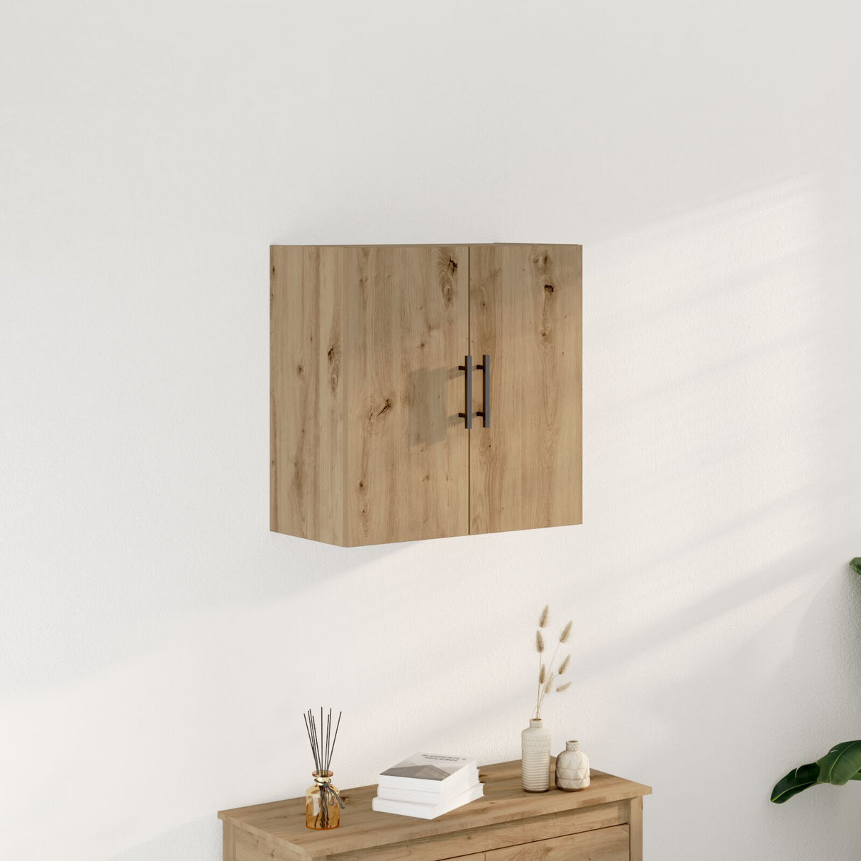 Wall-Mounted Cabinet Artisan Oak 60X31,5X60 Cm Engineered Wood