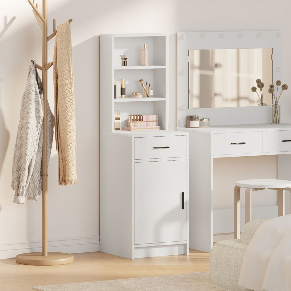 Tall Cabinet 40X41X135 Cm Made Of Engineered Wood