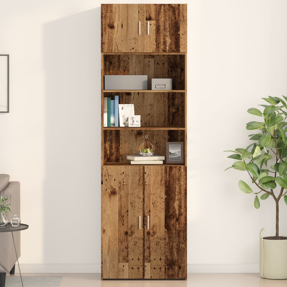 Wall Cabinet Old Wood 70X42,5X40 Cm Engineered Wood