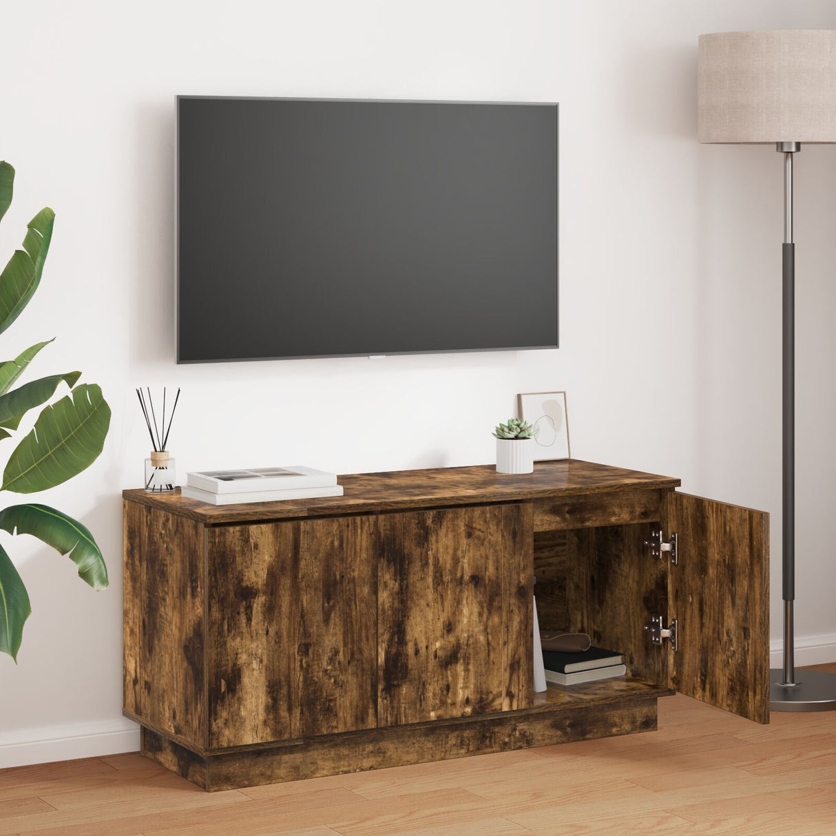 Tv Cabinet 100X38X49 Cm Engineered Wood