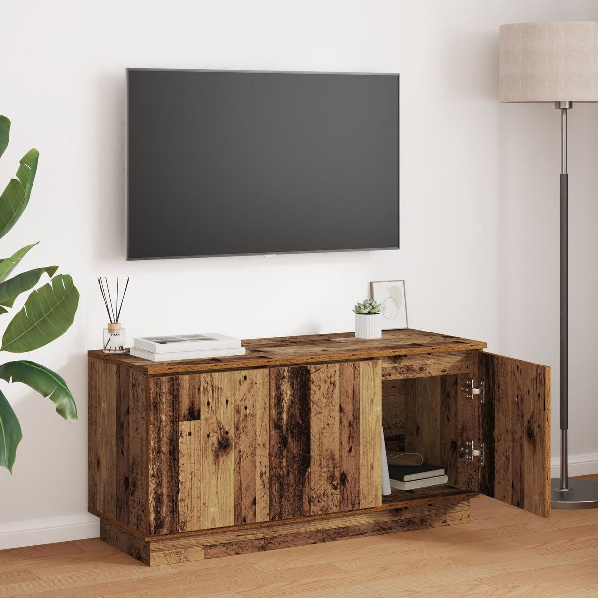 Tv Cabinet 100X38X49 Cm Engineered Wood