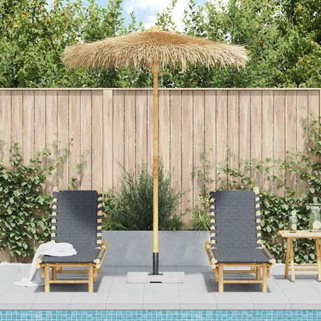 Bamboo Garden Parasol 270 cm with Banana Leaf Roof