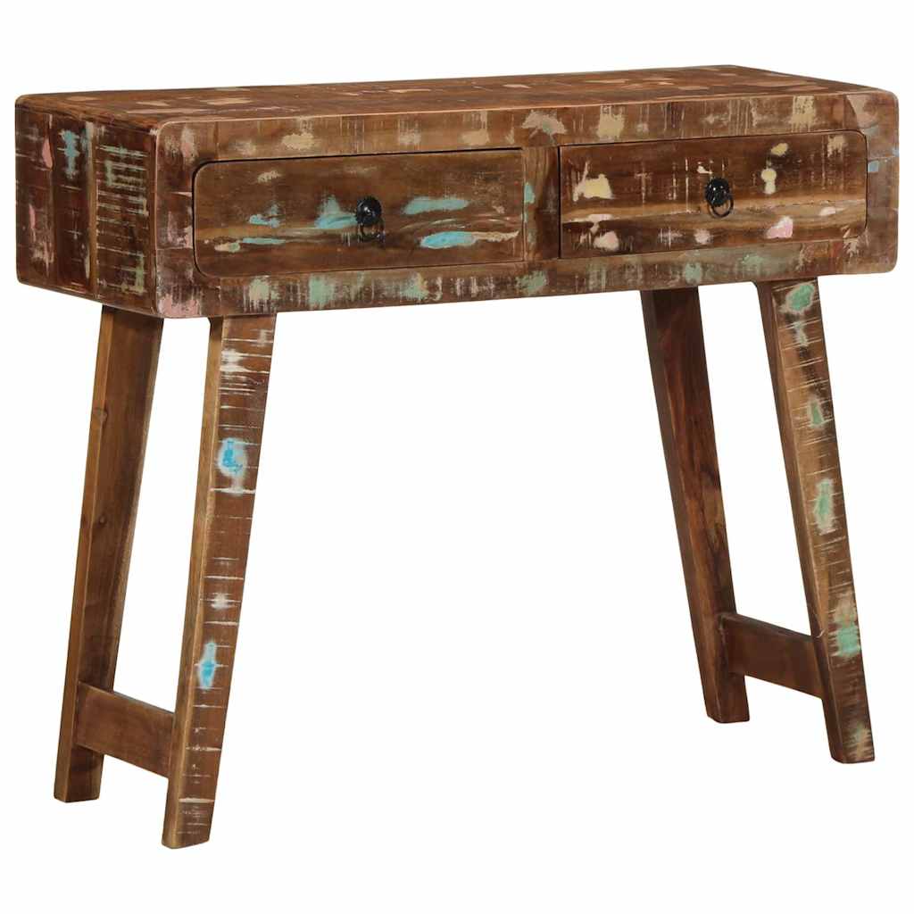 Console Table 90x32x75 cm Solid Wood Reclaimed