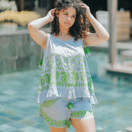 Mindful Relaxation Moments Two-Piece Top and Shorts - Breathing Soul