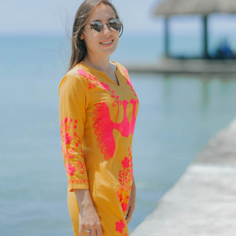 Bohemian Meditation Yellow Dress - Breathing Soul