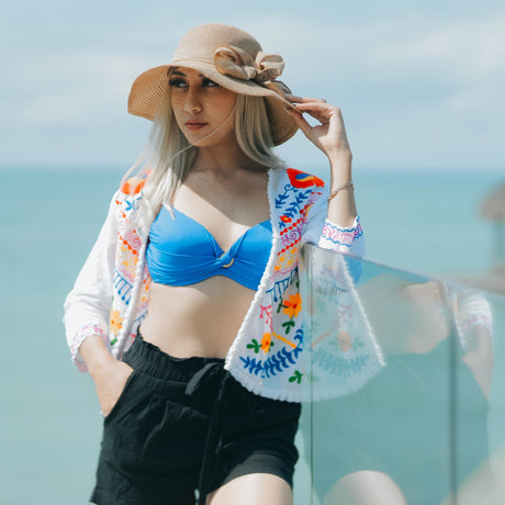 Blissful Escape Handmade Embroidery Blazer - Breathing Soul
